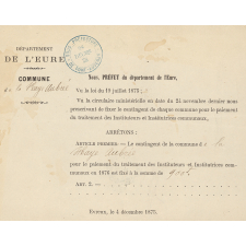 Dépenses de l'Instruction primaire. Fixation du Contingent communal. 