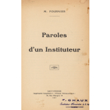 Paroles d'un Instituteur.