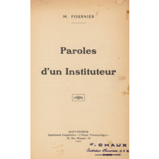 Paroles d'un Instituteur.