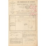 Avis d'ordonnance de payement.