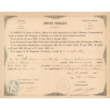 Nomination de Hector-Elouy Noël comme Instituteur à Chailly-en-Bière (Seine-et-Marne). 
