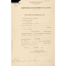 Nomination d'une institutrice.