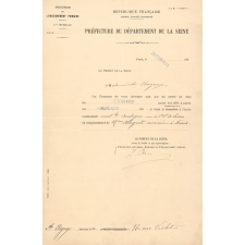 Nomination d'une institutrice.