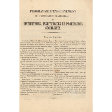 Programme d'éducation.