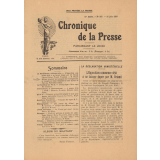 Briand et le monopole de l'enseignement. in Chronique de la France. 11e année. N° 507. 16 juin 1910.