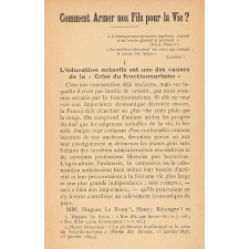 Comment armer nos fils pour la vie ?