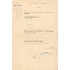 Nomination de Barthélémy Tucat comme instituteur à Gerderest.