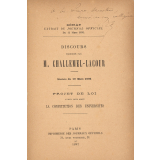 Discours prononcé par M. Challemel-Lacour. Séance du 10 mars 1892. Projet de loi ayant pour objet la constitution des Universités.