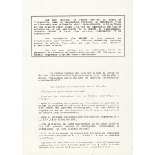 Rentrée scolaire 1987. Conférence de Presse du Recteur Daniel Bancel. Vendredi 4 septembre 1987.