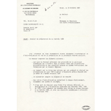 Préparation de la rentrée 1988.