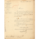 Documentation relative à un instituteur. Lettres administratives. Liste des travaux et récompenses. 