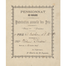 Distribution annuelle des Prix