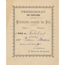 Distribution annuelle des prix