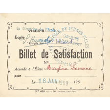 Billet de satisfaction