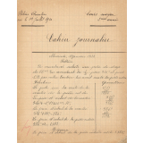 Cahier journalier