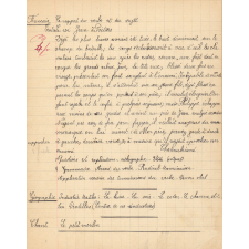 Cahier journalier