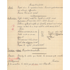 Cahier journalier