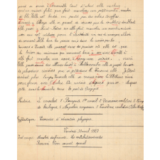 Cahier journalier