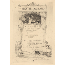 Programme du théâtre de Guignol : Vendu au diable et le trésor de monsieur Papavert