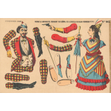 Figuras de movimiento : Robinson y su senora de la zarzuela catalana : Robinson Petit