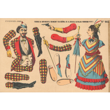 Figuras de movimiento : Robinson y su senora de la zarzuela catalana : Robinson Petit
