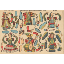 Figuras de movimiento : Mosquetero, bailarines espanoles y payasos