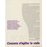 Laïcité. Cessons d'agiter le voile.