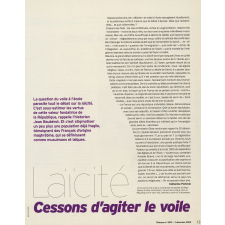 Laïcité. Cessons d'agiter le voile.
