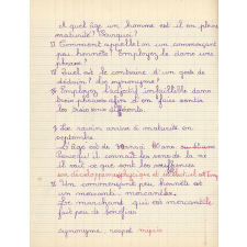 Cahier journalier