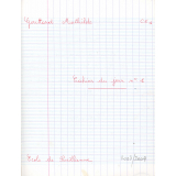 Cahier du jour n°1