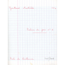 Cahier du jour n°1