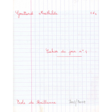Cahier du jour n°4
