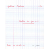 Cahier du jour n°5