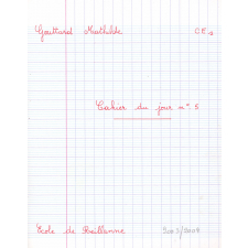 Cahier du jour n°5