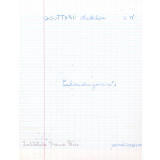 Cahier du jour n°1