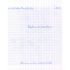 Cahier de brouillon