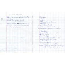 Cahier de brouillon