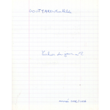 Cahier du jour n°2
