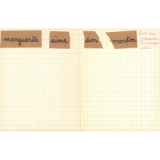 Cahier de graphisme et de calcul
