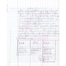 Cahier de brouillon