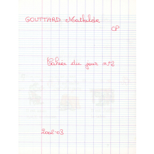 Cahier du jour n°2