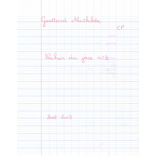 Cahier du jour n°3