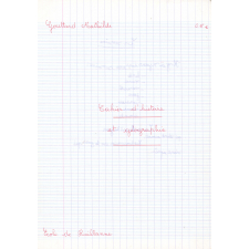 Cahier d'histoire et géographie