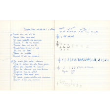 Cahier de musique