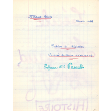 Cahier d'histoire