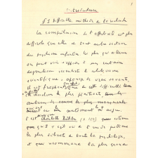 Manuscrit et tapuscrit du Traité de Psychologie enfantine. 