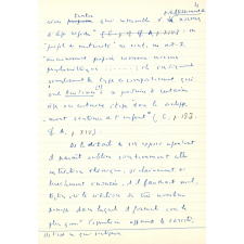 Lettre à M.Cuénot. 
