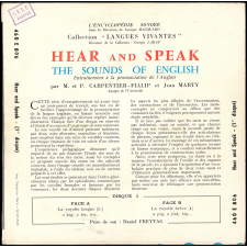 Hear and Speak : the sounds of English : entraînement à la prononciation de l'anglais. 1er disque