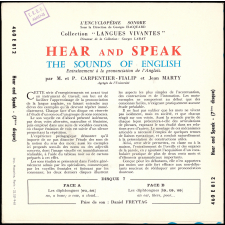 Hear and Speak : the sounds of English : entraînement à la prononciation de l'anglais. 7ème disque