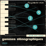 Gammes sténographiques : 80-90 mots minute